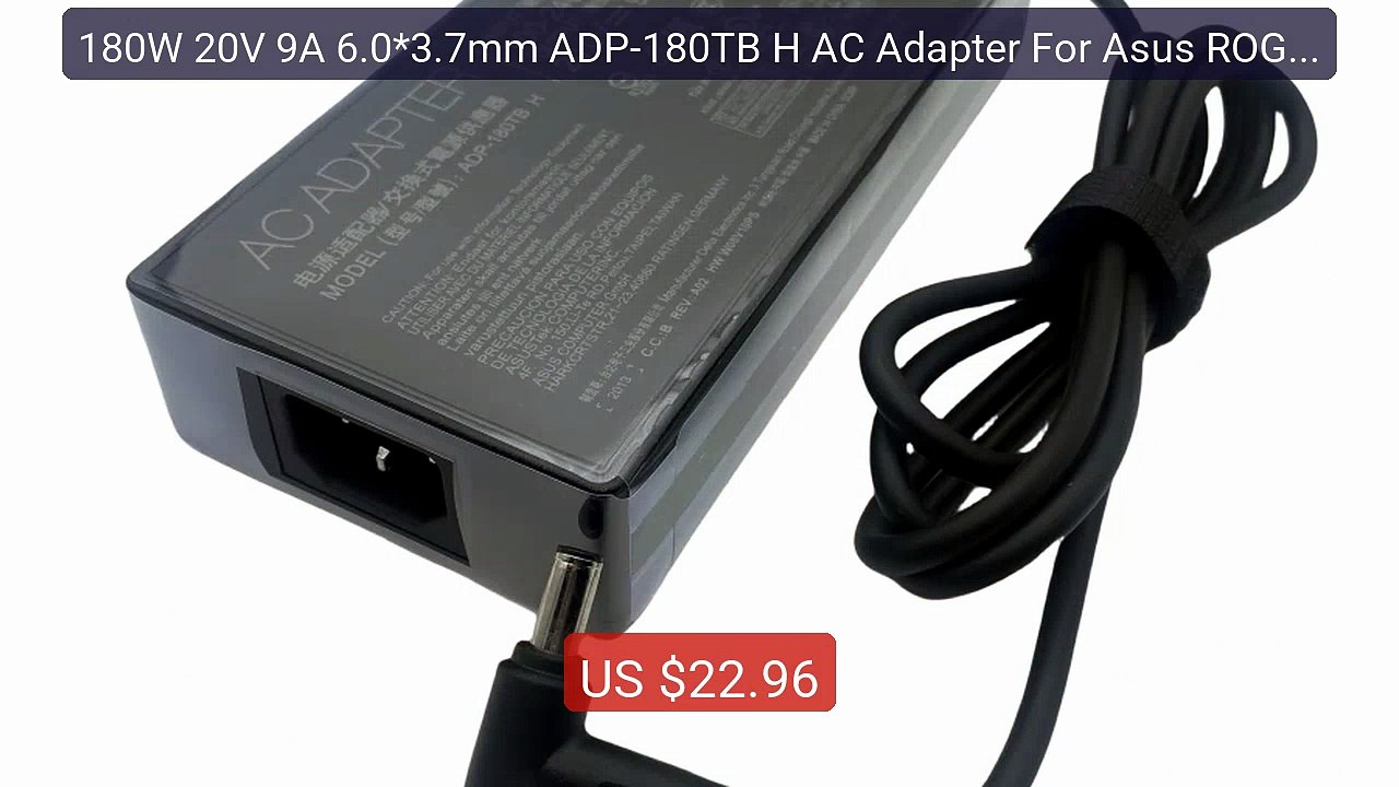 180W 20V 9A 6.0*3.7mm ADP-180TB H AC Adapter For Asus ROG Zephyrus ... -- Top Rated 2026 | Buy Now!