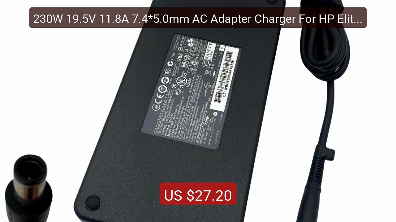 230W 19.5V 11.8A 7.4*5.0mm AC Adapter Charger For HP EliteBook... -- Best Buy 2026 | Great Quality!