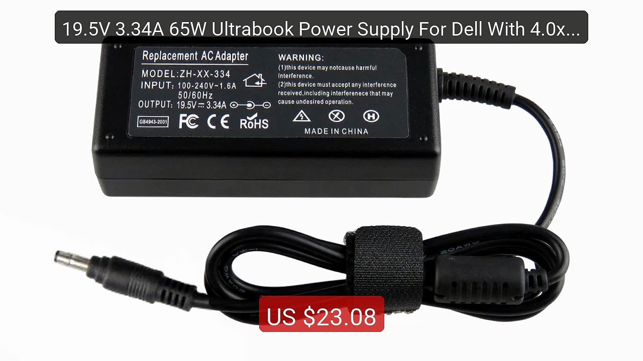 19.5V 3.34A 65W Ultrabook Power Supply For Dell With 4.0x1.7m... -- Amazing Value 2026 | Must Have!