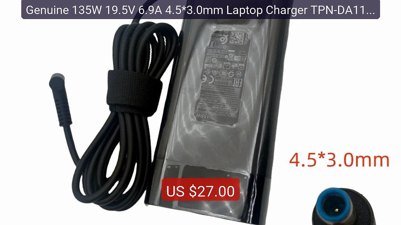 Genuine 135W 19.5V 6.9A 4.5*3.0mm Laptop Charger TPN-DA11  For... -- Hot Deal 2026 | Limited Offer!