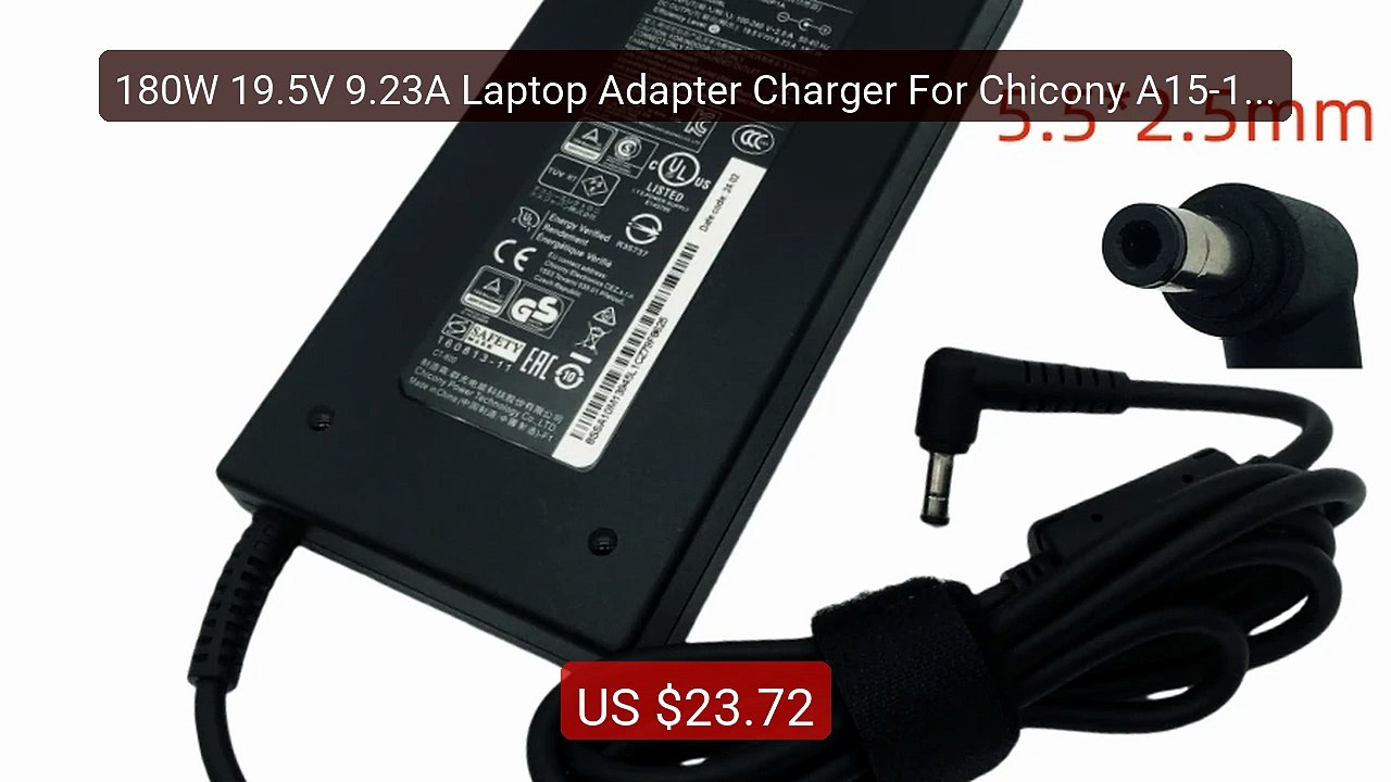 180W 19.5V 9.23A Laptop Adapter Charger For Chicony A15-180P1A... -- Hot Deal 2026 | Limited Offer!