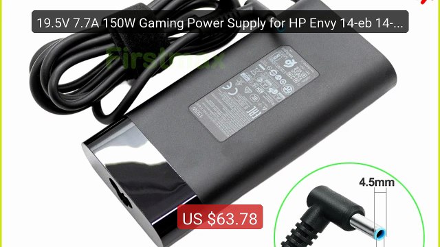 19.5V 7.7A 150W Gaming Power Supply for HP Envy 14-eb 14-eb000... Best Buy 2026 | Great Quality!
