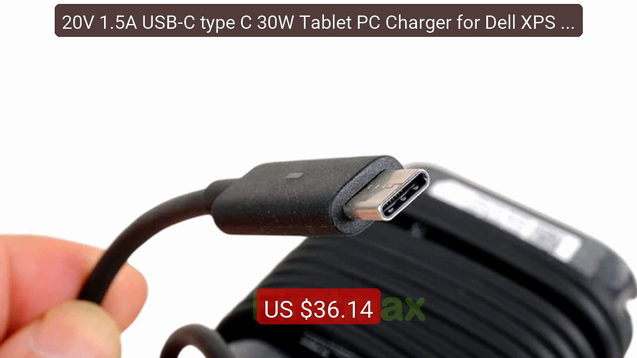 20V 1.5A USB-C type C 30W Tablet PC Charger for Dell XPS 12 9... -- Amazing Value 2026 | Must Have!