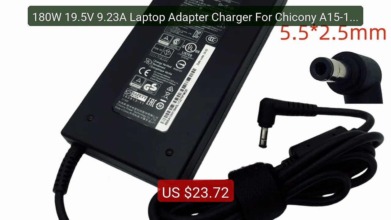180W 19.5V 9.23A Laptop Adapter Charger For Chicony A15-180P1A... -- Best Buy 2026 | Great Quality!