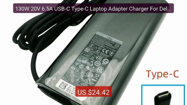 130W 20V 6.5A USB-C Type-C Laptop Adapter Charger For Dell XP... Amazing Value 2026 | Must Have!