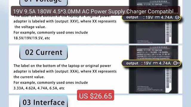 19V 9.5A 180W 4.5*3.0MM AC Power Supply Charger Compatible For HP Z... Top Rated 2026 | Buy Now!