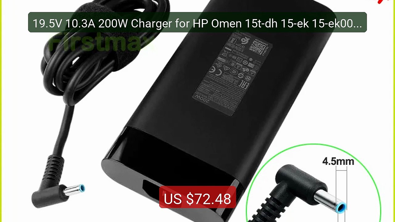 19.5V 10.3A 200W Charger for HP Omen 15t-dh 15-ek 15-ek0000 15... -- Hot Deal 2026 | Limited Offer!