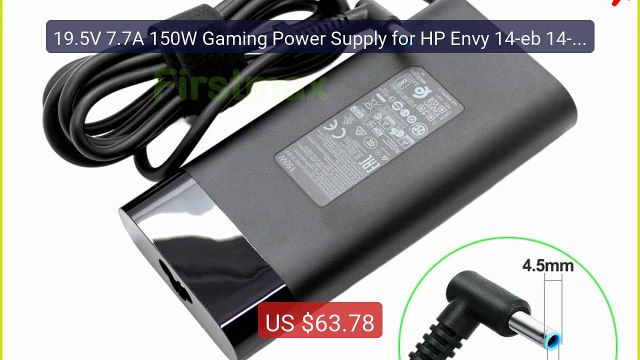 19.5V 7.7A 150W Gaming Power Supply for HP Envy 14-eb 14-eb... Top Pick 2026 | Unbeatable Price!