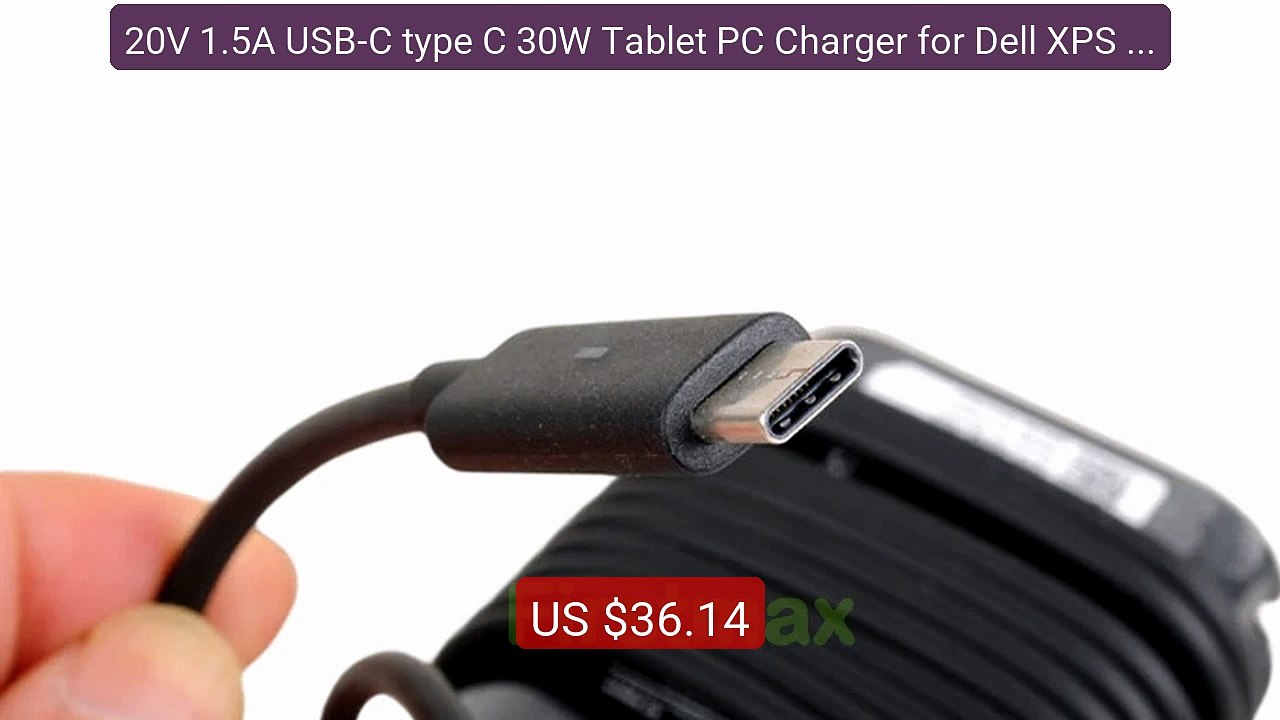 20V 1.5A USB-C type C 30W Tablet PC Charger for Dell XPS 12... -- Top Pick 2026 | Unbeatable Price!
