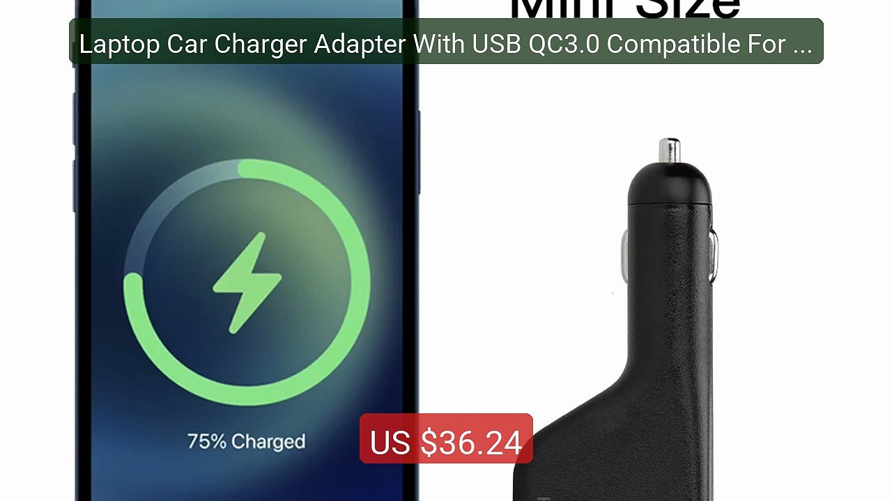 Laptop Car Charger Adapter With USB QC3.0 Compatible For SONY VAIO... -- Best Deal 2026 | Shop Now!