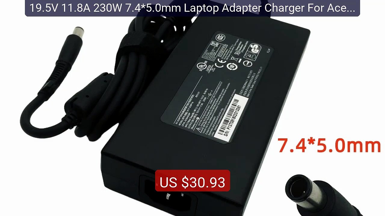 19.5V 11.8A 230W 7.4*5.0mm Laptop Adapter Charger For Acer Predator... -- Top Rated 2026 | Buy Now!
