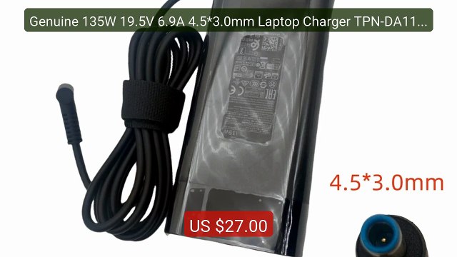 Genuine 135W 19.5V 6.9A 4.5*3.0mm Laptop Charger TPN-DA11 Fo... Amazing Value 2026 | Must Have!