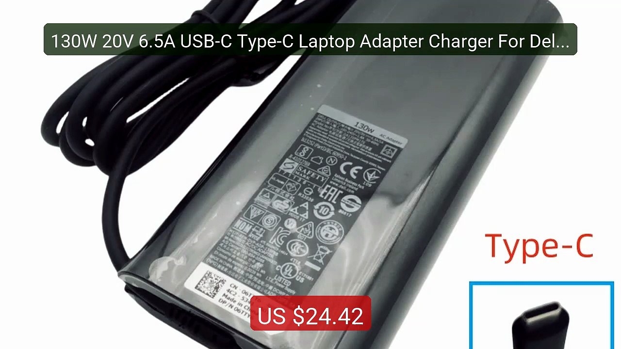 130W 20V 6.5A USB-C Type-C Laptop Adapter Charger For Dell XPS 15 9... -- Top Rated 2026 | Buy Now!