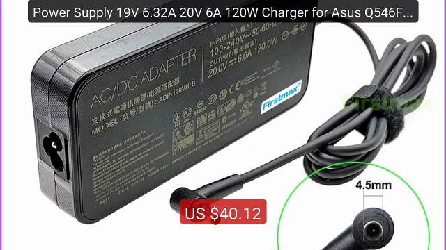 Power Supply 19V 6.32A 20V 6A 120W Charger for Asus Q546FD Q5... Amazing Value 2026 | Must Have!
