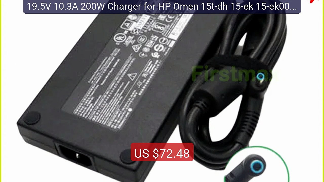 19.5V 10.3A 200W Charger for HP Omen 15t-dh 15-ek 15-ek0000 15... -- Best Buy 2026 | Great Quality!
