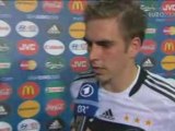 Interview with Philipp Lahm after Germany vs Austria
