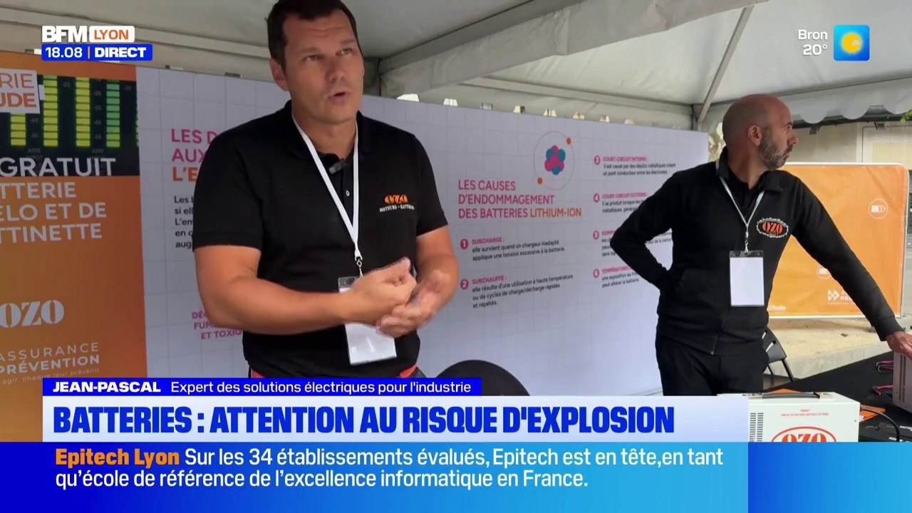 Batteries : attention au risque d'explosion