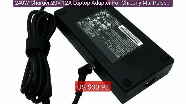 240W Charger 20V 12A Laptop Adapter For Chicony Msi Pulse GL6... Amazing Value 2026 | Must Have!
