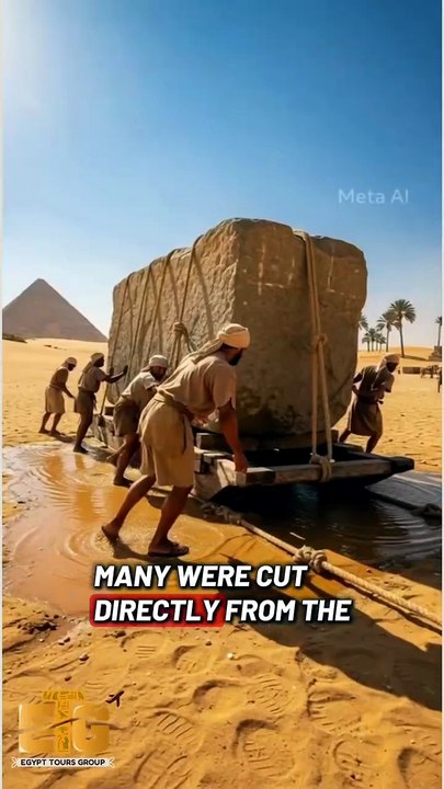 What if every stone you see… traveled a journey before reaching the pyramids? 🏺