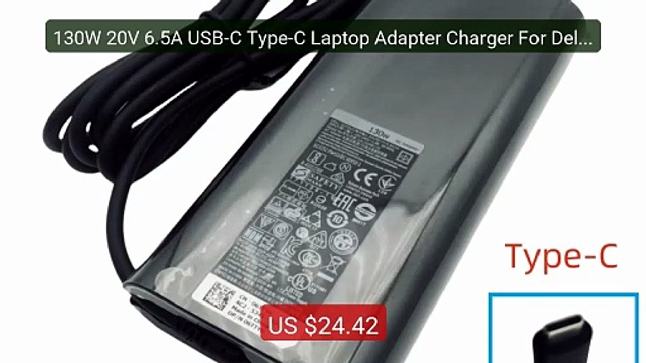 130W 20V 6.5A USB-C Type-C Laptop Adapter Charger For Dell XP... -- Amazing Value 2026 | Must Have!