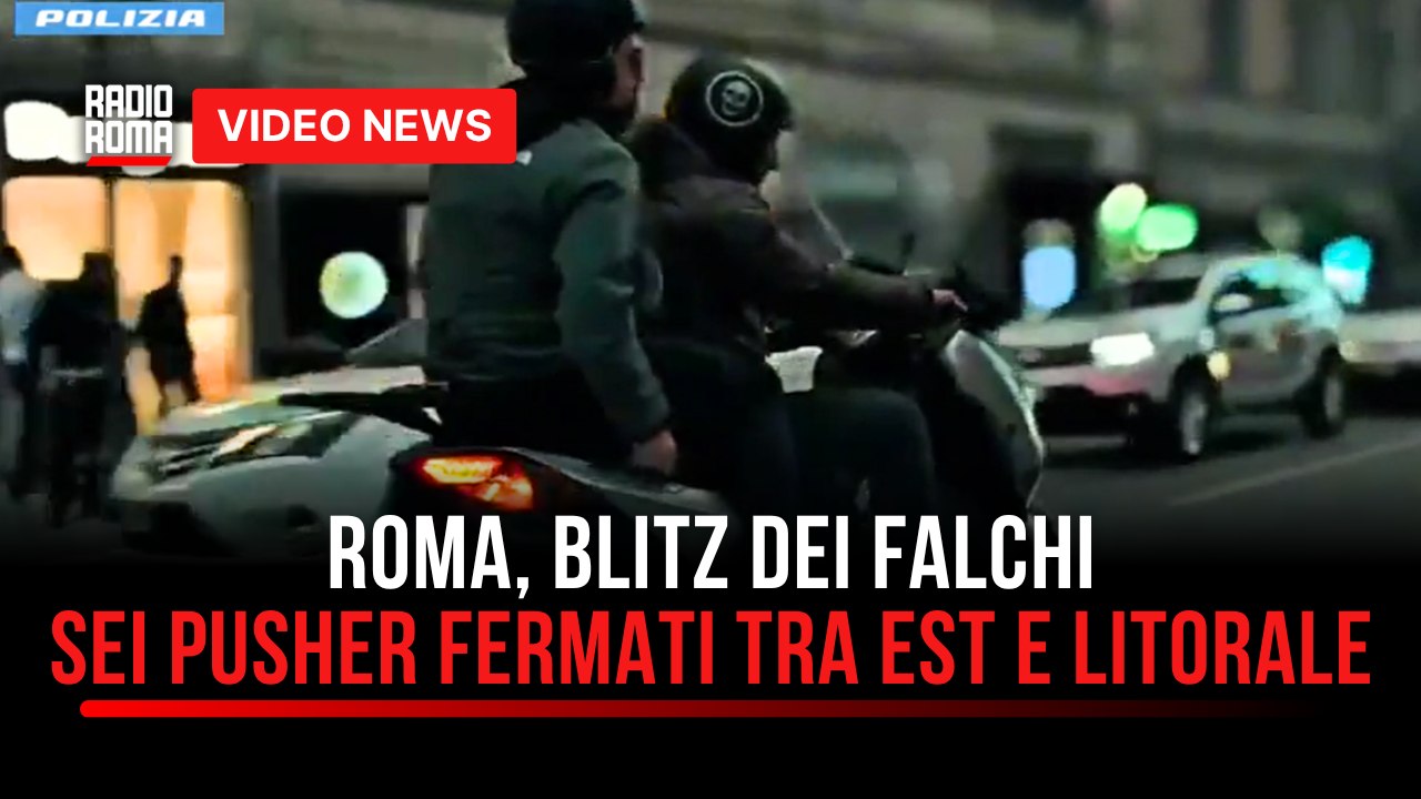 Roma, blitz dei Falchi sei pusher fermati tra est e litorale