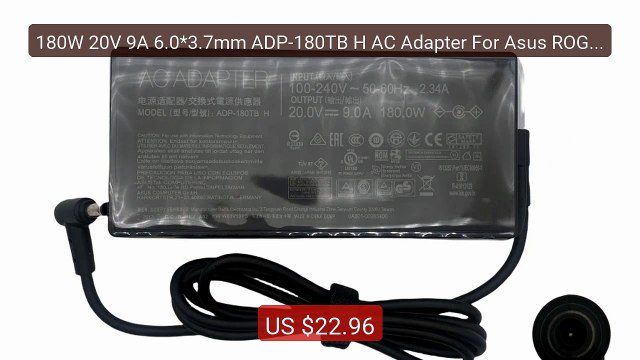 180W 20V 9A 6.0*3.7mm ADP-180TB H AC Adapter For Asus ROG Zephyrus ... Top Rated 2026 | Buy Now!