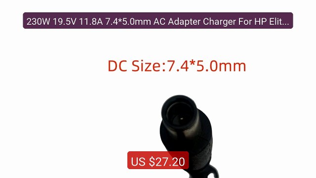 230W 19.5V 11.8A 7.4*5.0mm AC Adapter Charger For HP EliteBook... Best Buy 2026 | Great Quality!