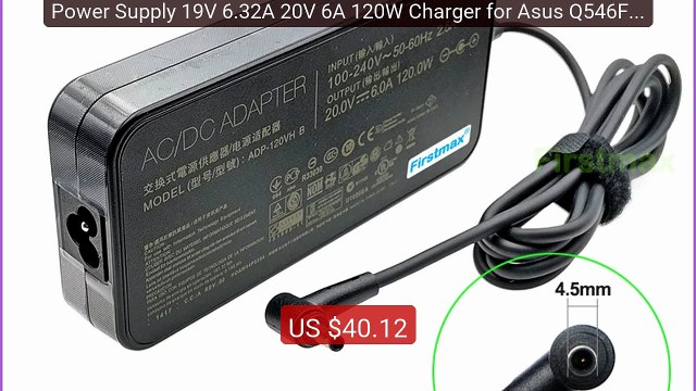 Power Supply 19V 6.32A 20V 6A 120W Charger for Asus Q546FD Q54... Best Buy 2026 | Great Quality!