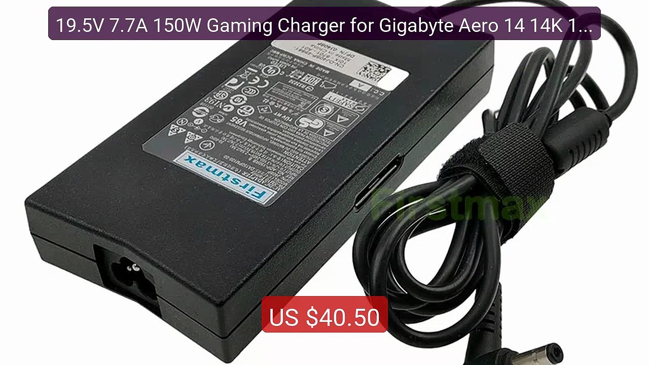 19.5V 7.7A 150W Gaming Charger for Gigabyte Aero 14 14K 15 15W 15W ... -- Top Rated 2026 | Buy Now!