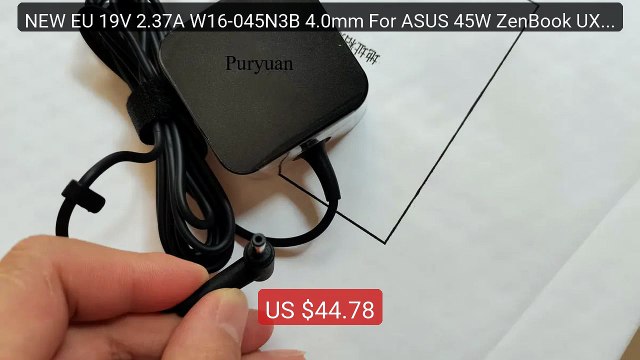 NEW EU 19V 2.37A W16-045N3B 4.0mm For ASUS 45W ZenBook UX431FN-IH7... Best Deal 2026 | Shop Now!