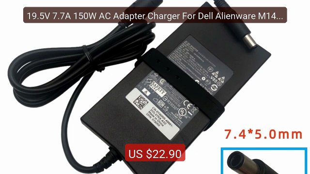 19.5V 7.7A 150W AC Adapter Charger For Dell Alienware M14X R2 ... Best Buy 2026 | Great Quality!