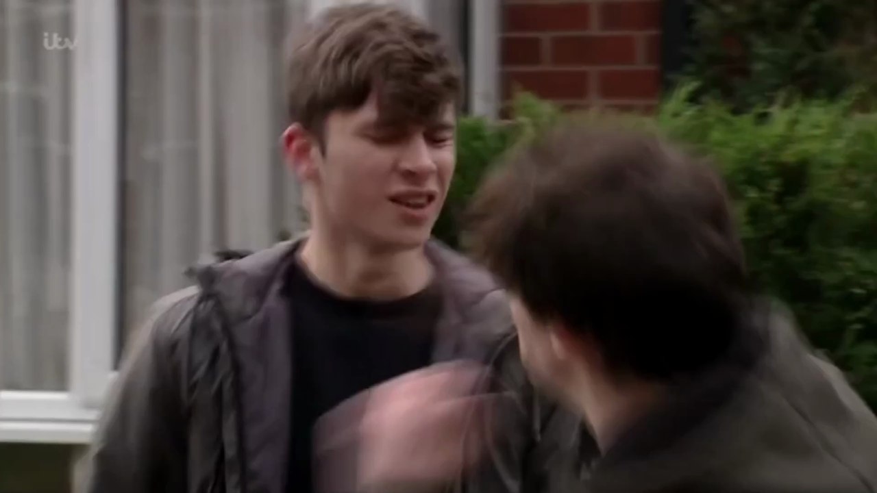 Corrie Seb Franklin Punches Jackson Hodge 20th March 2017 Ep 1