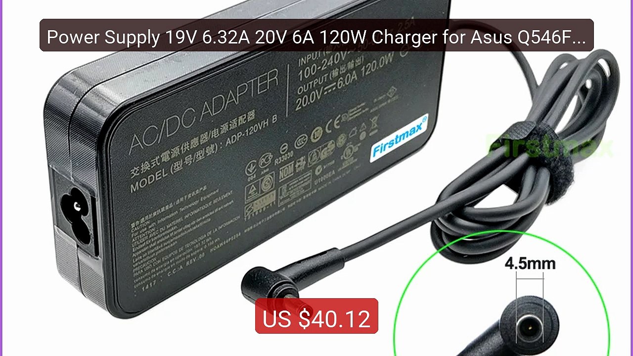 Power Supply 19V 6.32A 20V 6A 120W Charger for Asus Q546FD Q54... -- Hot Deal 2026 | Limited Offer!