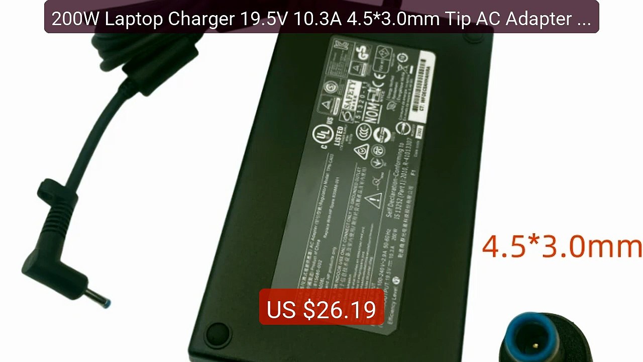 200W Laptop Charger 19.5V 10.3A 4.5*3.0mm Tip AC Adapter For ... -- Amazing Value 2026 | Must Have!