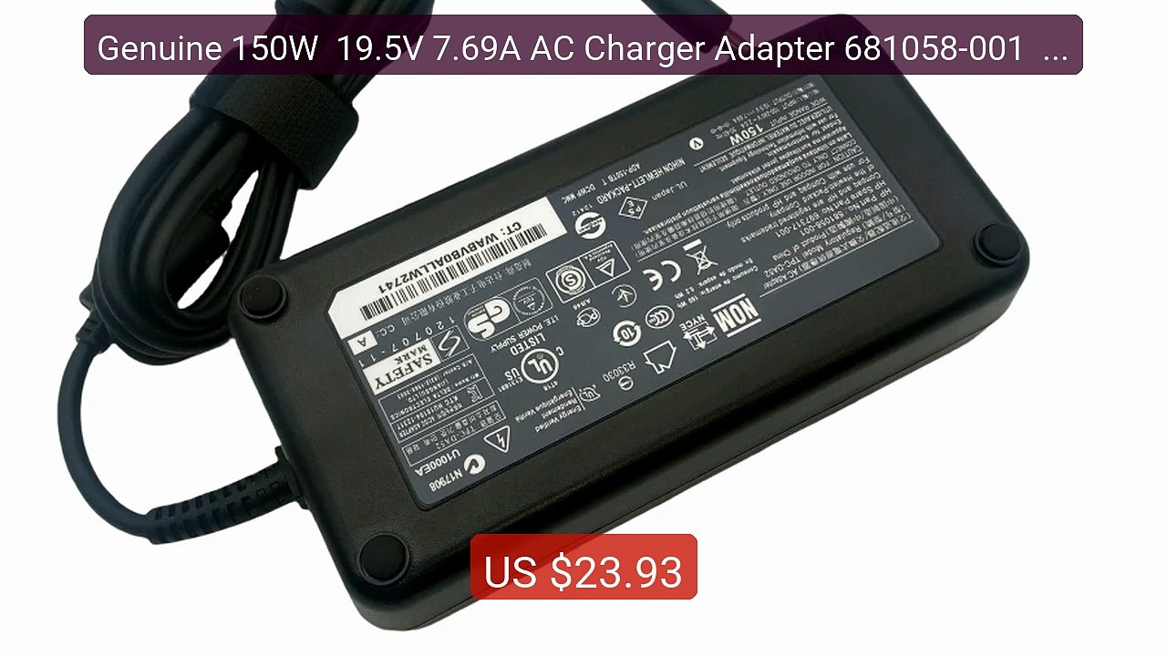 Genuine 150W  19.5V 7.69A AC Charger Adapter 681058-001  For H... -- Hot Deal 2026 | Limited Offer!