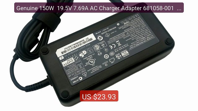 Genuine 150W 19.5V 7.69A AC Charger Adapter 681058-001 For H... Hot Deal 2026 | Limited Offer!