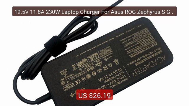 19.5V 11.8A 230W Laptop Charger For Asus ROG Zephyrus S GX7... Top Pick 2026 | Unbeatable Price!