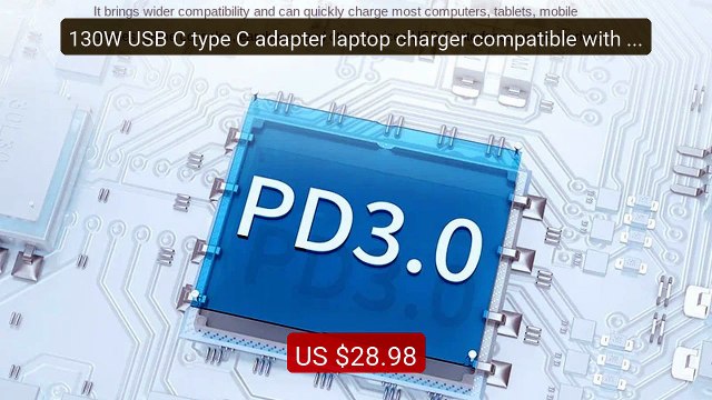 130W USB C type C adapter laptop charger compatible with Dell... Amazing Value 2026 | Must Have!