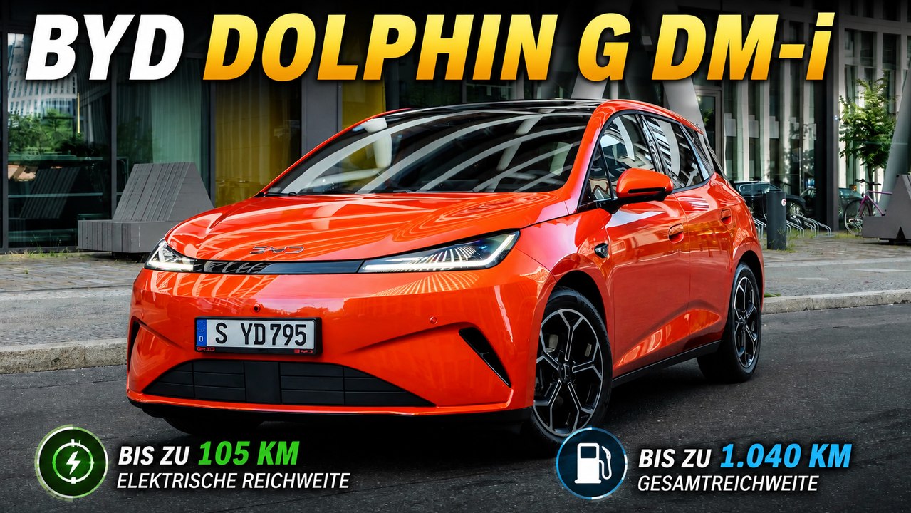 2026 BYD Dolphin G DM-i: Bis zu 105 km elektrisch im Kleinwagen