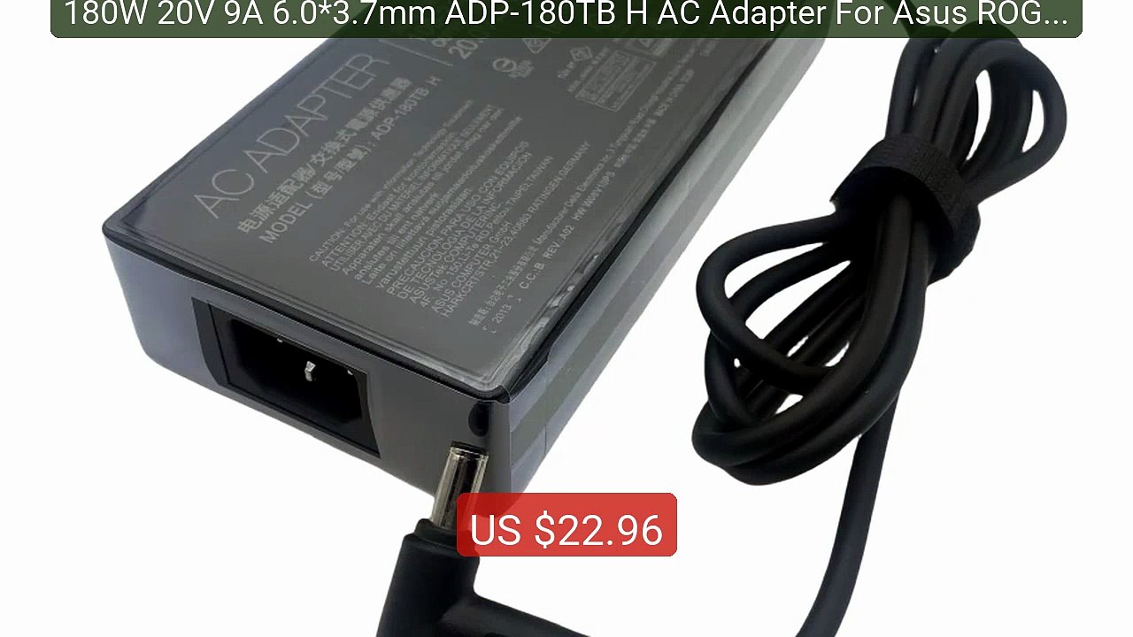 180W 20V 9A 6.0*3.7mm ADP-180TB H AC Adapter For Asus ROG Zep... -- Amazing Value 2026 | Must Have!