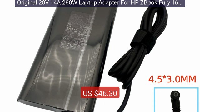 Original 20V 14A 280W Laptop Adapter For HP ZBook Fury 16 G... Top Pick 2026 | Unbeatable Price!