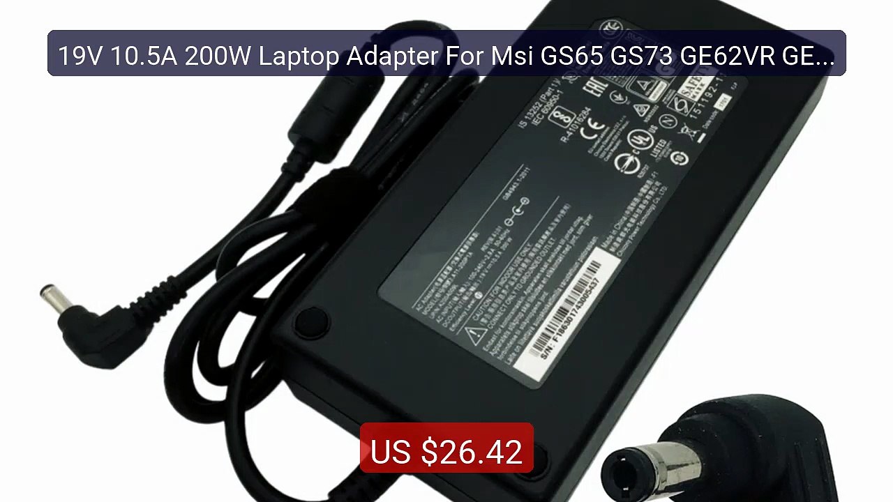 19V 10.5A 200W Laptop Adapter For Msi GS65 GS73 GE62VR GE63VR GP72... -- Best Deal 2026 | Shop Now!