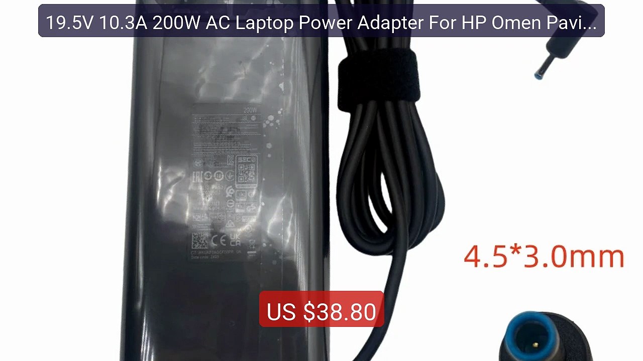 19.5V 10.3A 200W AC Laptop Power Adapter For HP Omen Pavilion... -- Amazing Value 2026 | Must Have!