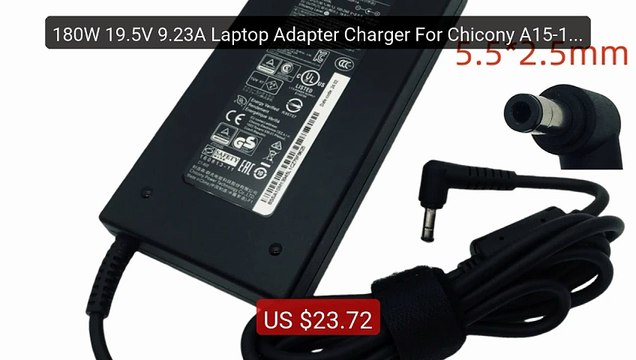 180W 19.5V 9.23A Laptop Adapter Charger For Chicony A15-180... Top Pick 2026 | Unbeatable Price!
