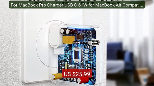 For MacBook Pro Charger USB C 61W for MacBook Air Compatible w... Best Buy 2026 | Great Quality!