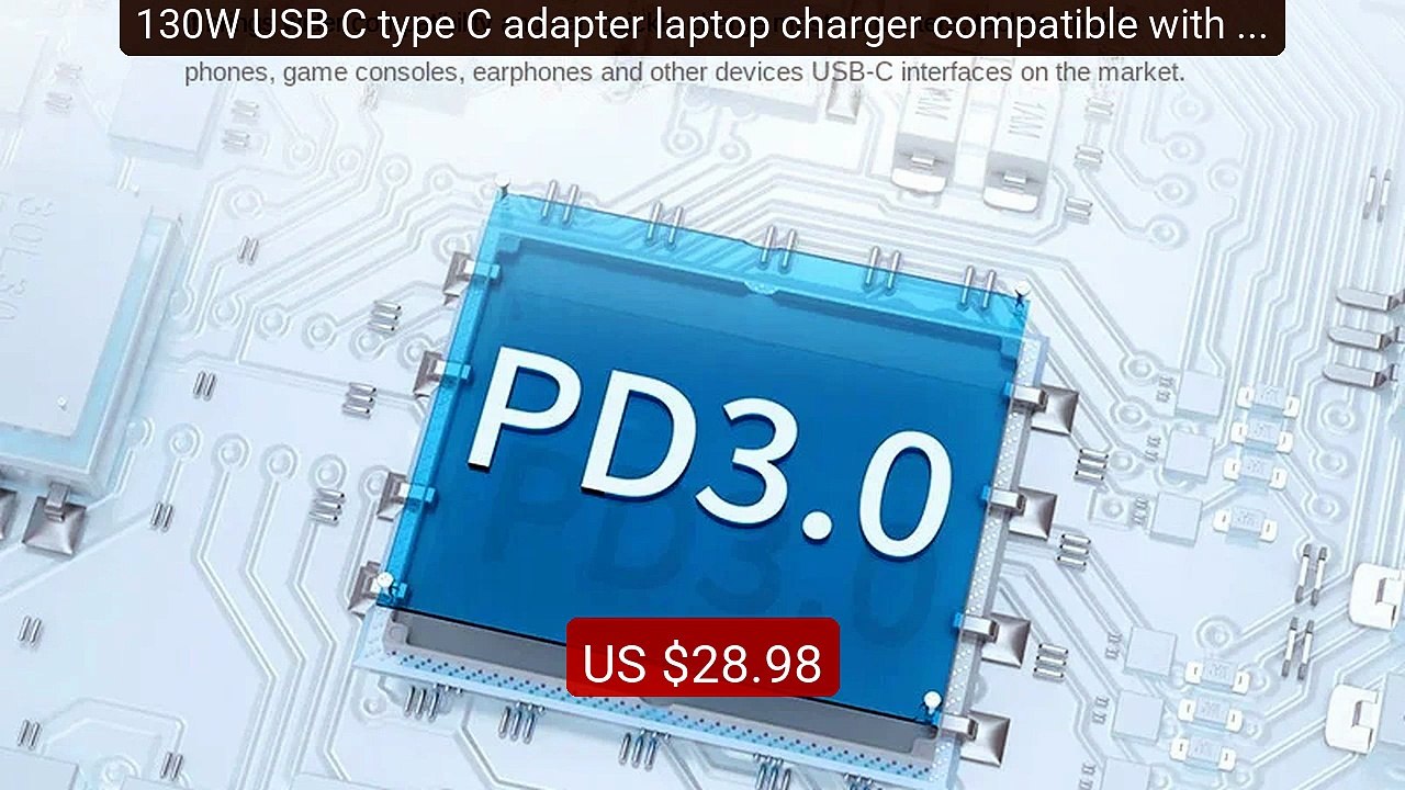 130W USB C type C adapter laptop charger compatible with Dell... -- Amazing Value 2026 | Must Have!