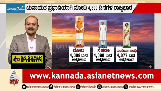 4399 ದಿನಗಳ ಕಾಲ ಭಾರತ ಆಳಿದ ನಂಬರ್ 1 ಪ್ರಧಾನಿ! | PM Modi Record | Longest Serving PM | Suvarna News Hour