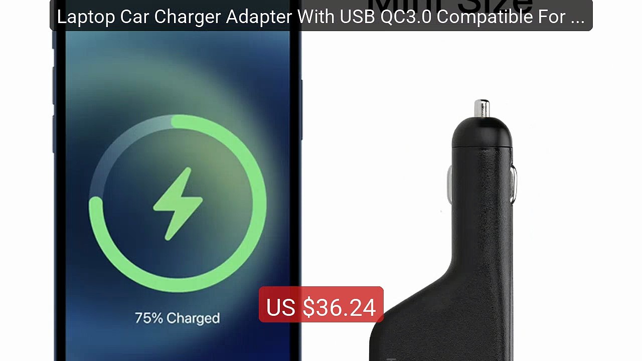 Laptop Car Charger Adapter With USB QC3.0 Compatible For SONY ... -- Hot Deal 2026 | Limited Offer!