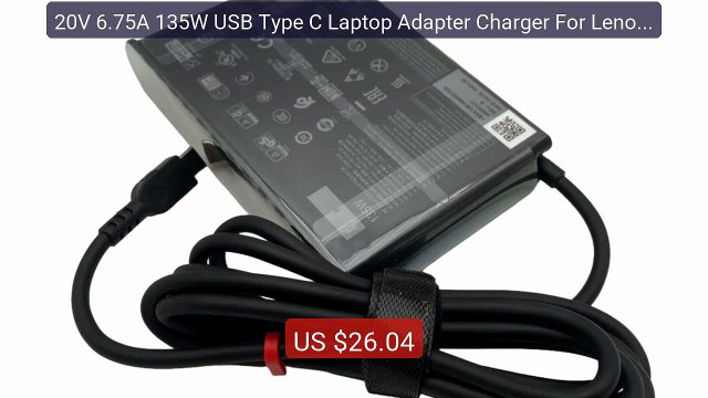 20V 6.75A 135W USB Type C Laptop Adapter Charger For Lenovo Th... Hot Deal 2026 | Limited Offer!