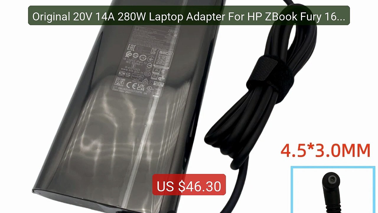 Original 20V 14A 280W Laptop Adapter For HP ZBook Fury 16 G8 G9 G1... -- Best Deal 2026 | Shop Now!